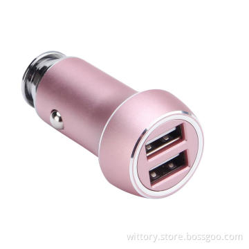 Aluminum alloy series Rose Gold  Car Charger
